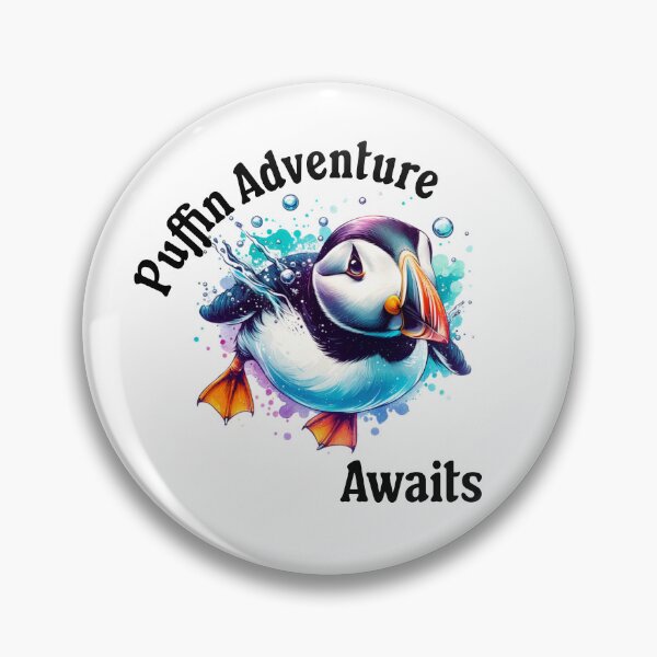 Item preview, Puffin Adventure Awaits  designed and sold by absurditeestore.