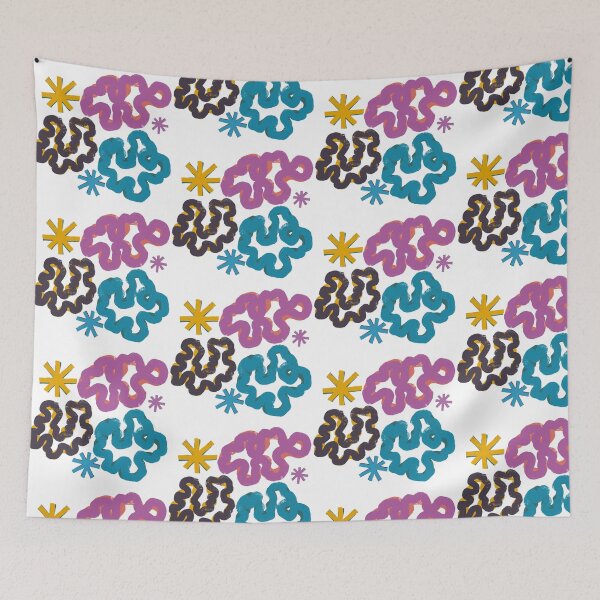 Item preview, Abstract Wavy Squiggle Scrunchie Clouds designed and sold by JashJhaveri.