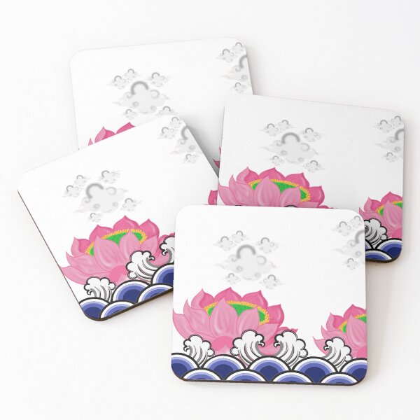 Item preview, Three lotus with water wave  designed and sold by meuaraijaruay.