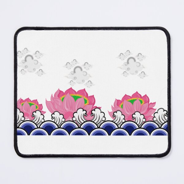 Item preview, Three lotus with water wave  designed and sold by meuaraijaruay.