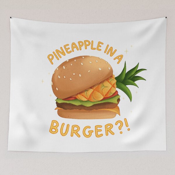 Item preview, Pineapple in a burger meme designed and sold by Thevampywolf.