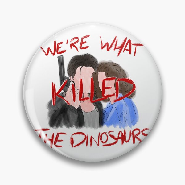 Item preview, Heathers OUR LOVE IS GOD Veronica & JD line art & watercolour (DINOSAURS) designed and sold by EmiliaMoscovich.