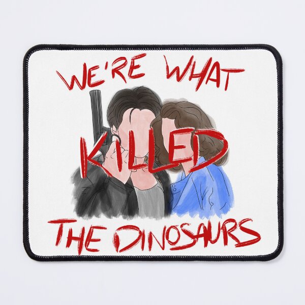 Item preview, Heathers OUR LOVE IS GOD Veronica & JD line art & watercolour (DINOSAURS) designed and sold by EmiliaMoscovich.