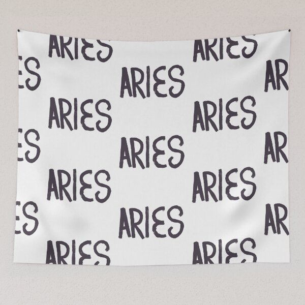 Item preview, Handwritten ARIES astrological star sign TEXT ONLY designed and sold by JashJhaveri.