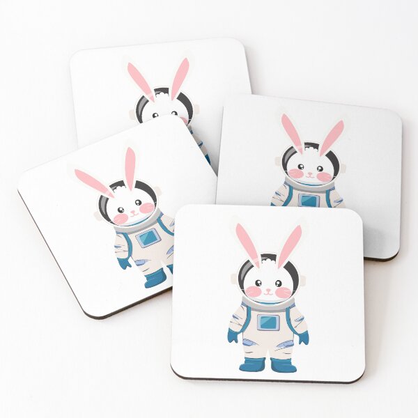 Item preview, spaceman red rabbit designed and sold by line9cat.
