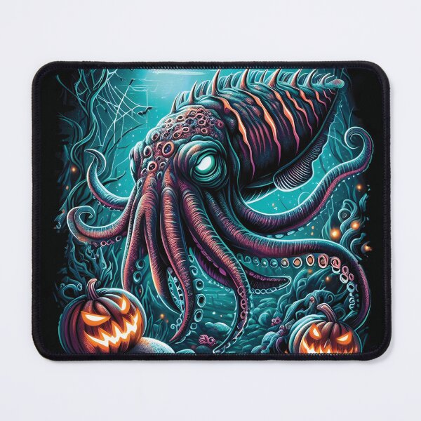 Item preview, Sinister Monstrous Cuttlefish - Halloween Gothic Art designed and sold by EcoArtShop.