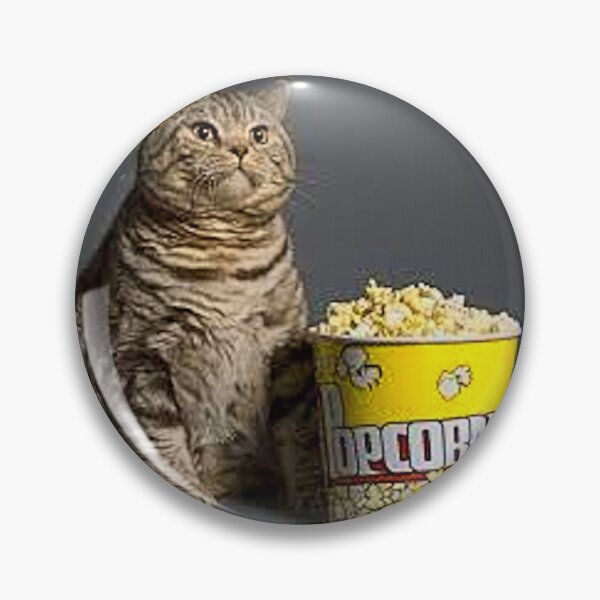 Item preview, Kitty Movie Night Cats Love Popcorn - Popcorn Meme - Perfect for Movie Lovers and Snack Enthusiasts designed and sold by Earth Nature Creations.