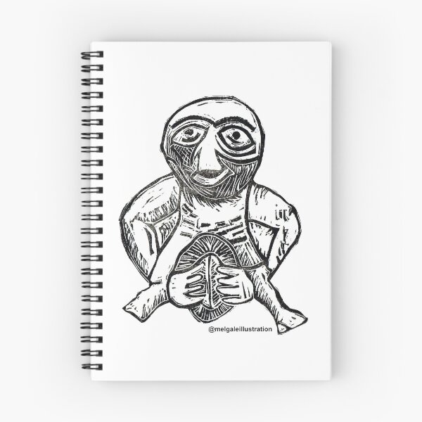 Artikelvorschau, Sheila Na Gigg Digitalisierter Linoldruck entworfen und verkauft von MelGaleIllustration .