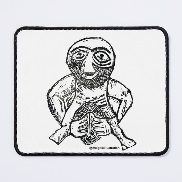 Item preview, Sheila Na Gigg Digitised Linoprint  designed and sold by MelGaleIllustration .