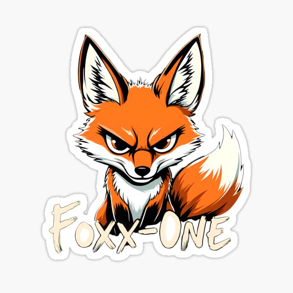 Red Fox Foxx One White v1 Sticker