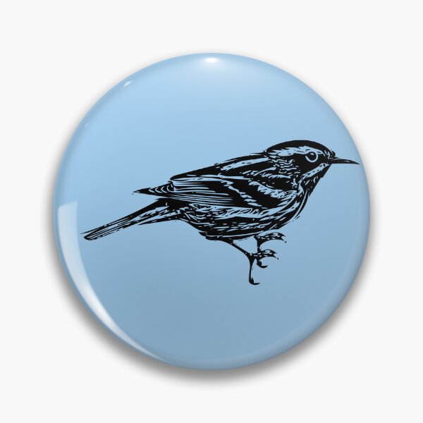 Item preview, Black-and-white Warbler Black Design  designed and sold by designsasstultd.