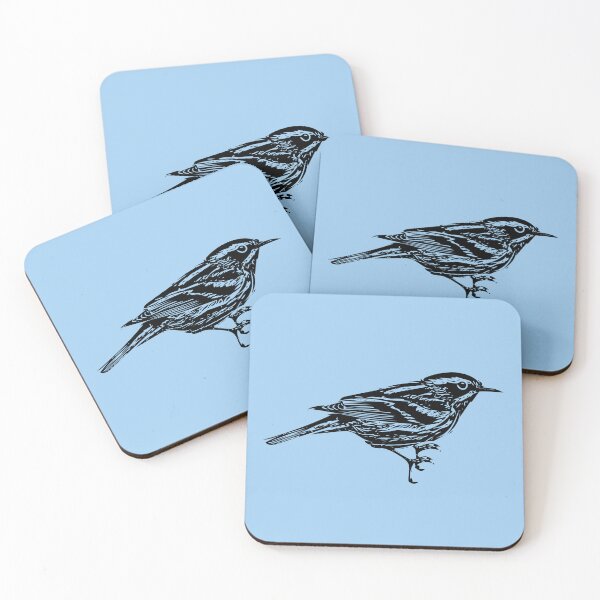 Item preview, Black-and-white Warbler Black Design  designed and sold by designsasstultd.