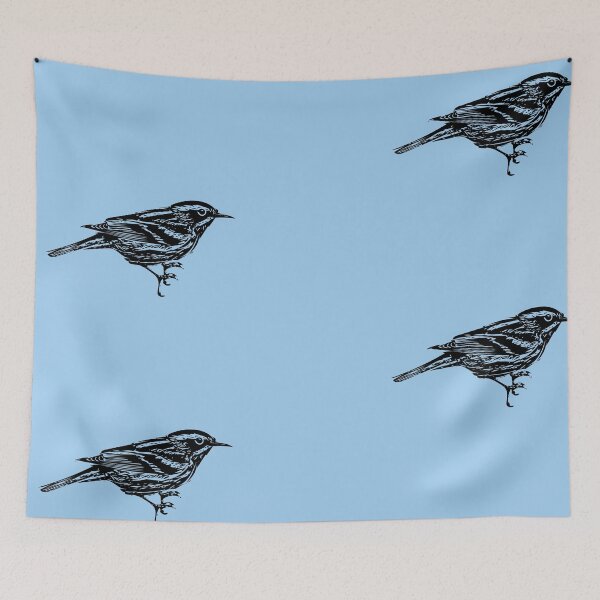 Item preview, Black-and-white Warbler Black Design  designed and sold by designsasstultd.