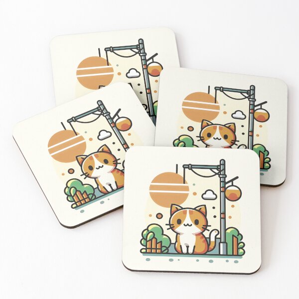 Item preview, cute street cat designed and sold by sadieillust.
