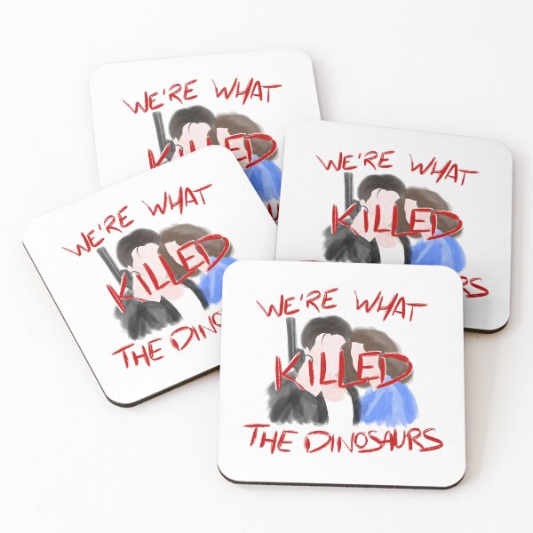 Item preview, Heathers OUR LOVE IS GOD Veronica & JD watercolour (DINOSAURS) designed and sold by EmiliaMoscovich.