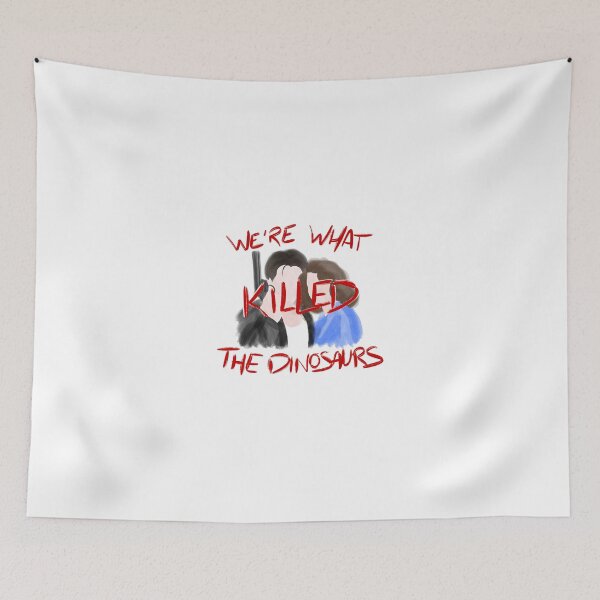 Item preview, Heathers OUR LOVE IS GOD Veronica & JD watercolour (DINOSAURS) designed and sold by EmiliaMoscovich.