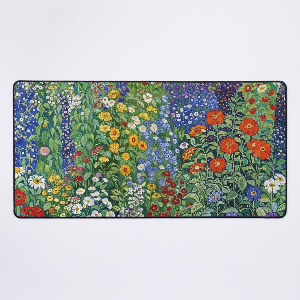 Aperçu de l'œuvre Jardin de fleurs Gustav Klimt créée et vendue par maniacfitness.
