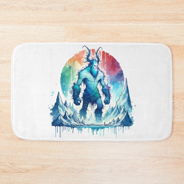 Item preview, Icy Frost Giant Mythical Creature Watercolor Art designed and sold by TessaraDesigns.