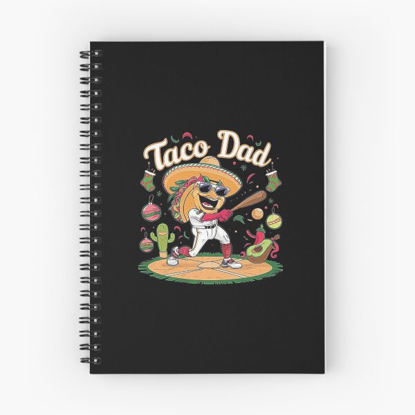 Item preview, Taco Dad Hitting Baseball with Sombrero and Sunglasses designed and sold by love3617.