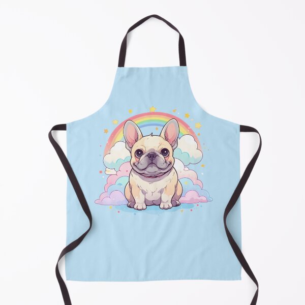 Item preview, Kawaii French Bulldog Rainbow Clouds designed and sold by puppypastel.