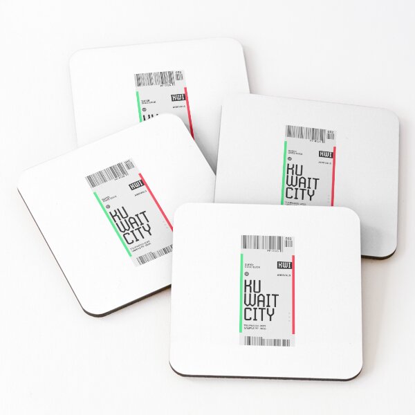 Item preview, Kuwait City Kuwait Flag Kuwait Boarding Pass designed and sold by TulipaGraphics.