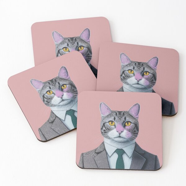 Item preview, Cat In A Suit Illustration designed and sold by Adam Regester.