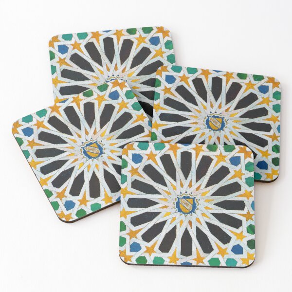Item preview, Moroccan Tile #2: Black, Yellow, Green designed and sold by rogerstrawberry.