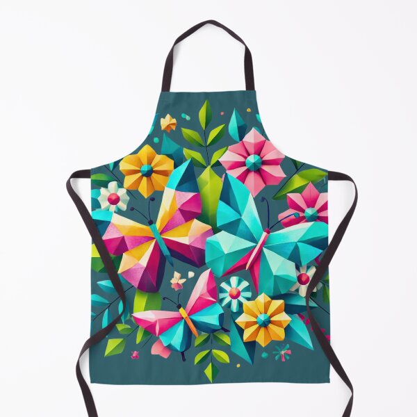 Item preview, Geometric Butterflies in Blooming Garden designed and sold by PrismWild.