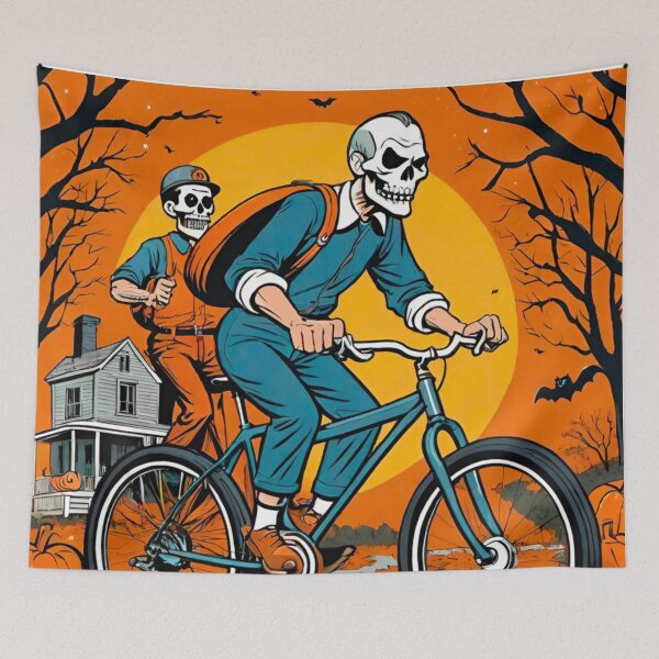 Item preview, Halloween Ventriloquist MTB Ride Through Dark Streets designed and sold by GrizzlyCollective.