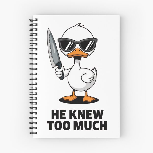 Item preview, He Knew Too Much, Funny Duck designed and sold by Krieghorn.