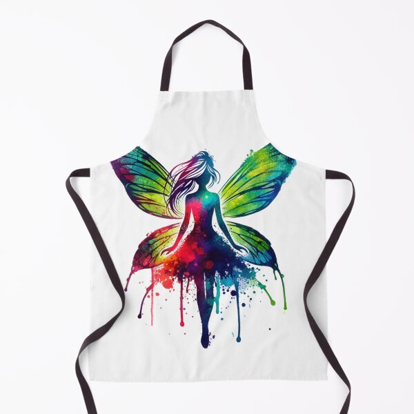 Item preview, Vibrant Fairy Silhouette Watercolor Fantasy Art designed and sold by TessaraDesigns.
