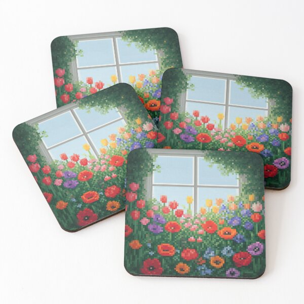 Item preview, Pixelated Floral Haven designed and sold by randa102.