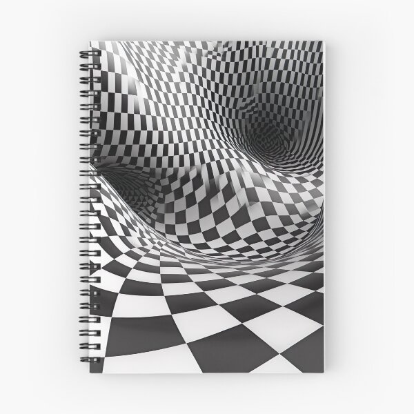 Item preview, Optical - Black & White Optical Checkered Waves designed and sold by KootenayDesigns.