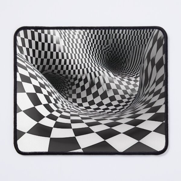 Item preview, Optical - Black & White Optical Checkered Waves designed and sold by KootenayDesigns.