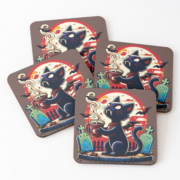 Item preview, Vampire Cat Worship Coffee designed and sold by HappyHavenStu.