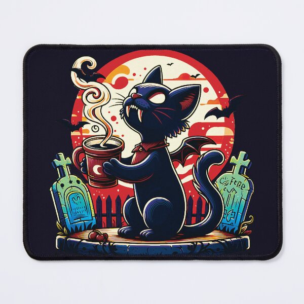 Item preview, Vampire Cat Worship Coffee designed and sold by HappyHavenStu.