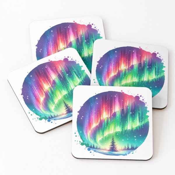 Item preview, Vibrant Aurora Borealis Northern Lights Scene designed and sold by TessaraDesigns.