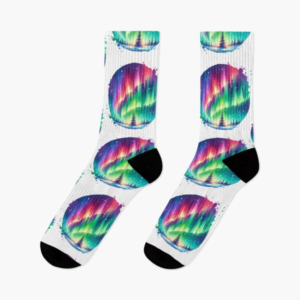 Item preview, Vibrant Aurora Borealis Northern Lights Scene designed and sold by TessaraDesigns.