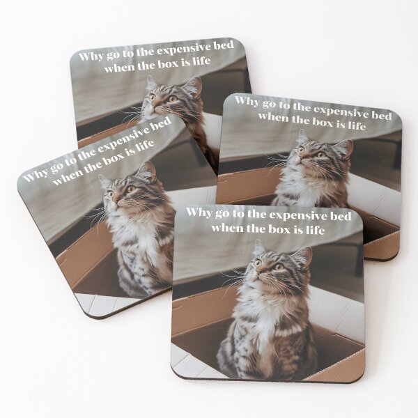 Item preview, Funny Cat Meme "The Box Is Life" designed and sold by Quirky Shirts.