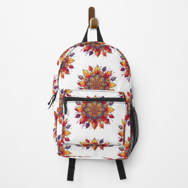 Item preview, Vibrant Autumn Leaves Mandala designed and sold by TessaraDesigns.