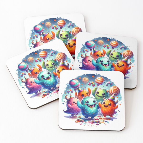 Item preview, Cute Monsters and Candy Party designed and sold by TessaraDesigns.