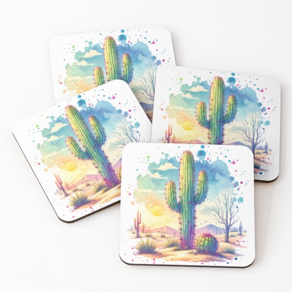 Item preview, Cactus in Desert Sunset designed and sold by TessaraDesigns.