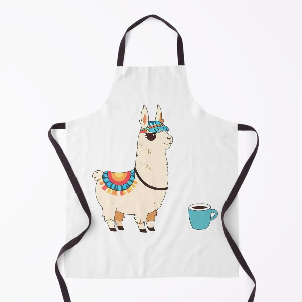 Item preview, No probLlama Llama having coffee designed and sold by WoollenLlama.