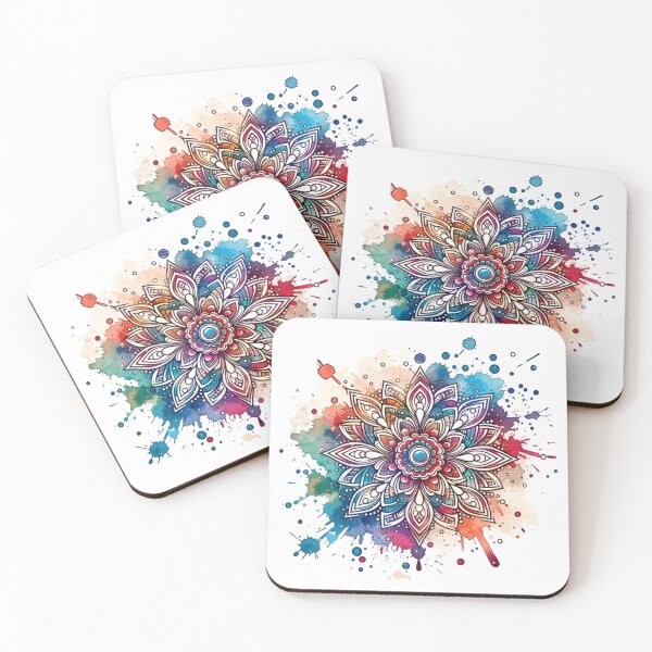 Item preview, Colorful Mandala Burst designed and sold by TessaraDesigns.