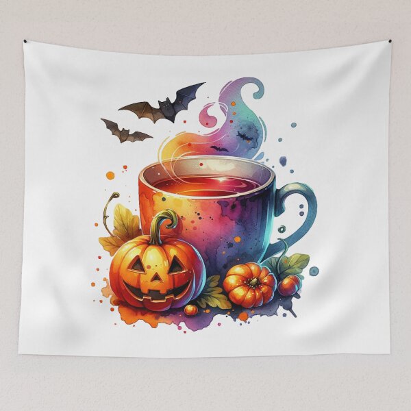 Item preview, Halloween Tea Time designed and sold by TessaraDesigns.