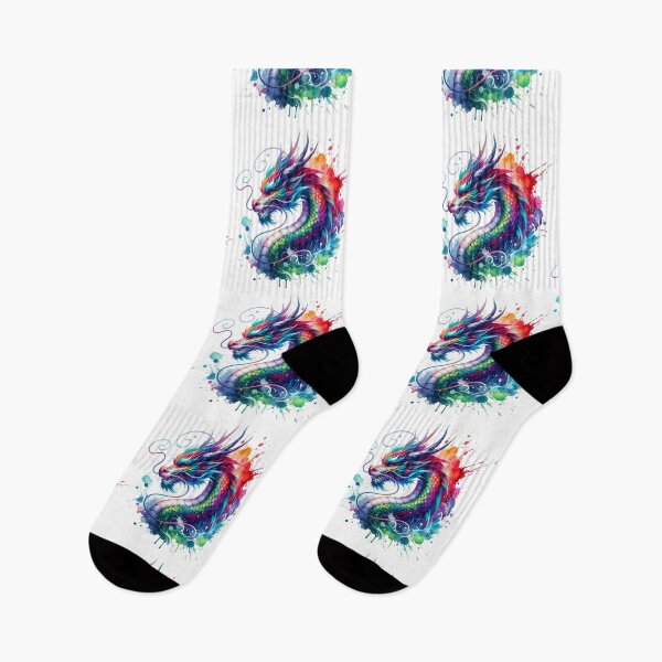 Item preview, Colorful Rainbow Dragon with Scales designed and sold by TessaraDesigns.