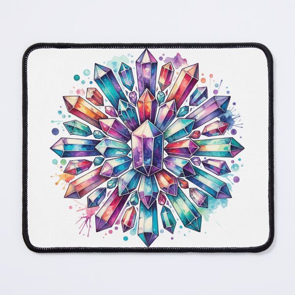 Item preview, Vibrant Crystal Cluster Mandala designed and sold by TessaraDesigns.