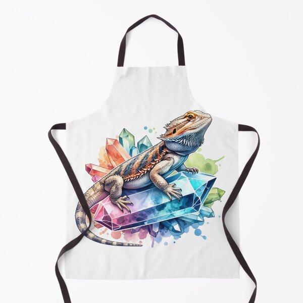 Item preview, Bearded Dragon Resting on Vibrant Crystals designed and sold by TessaraDesigns.