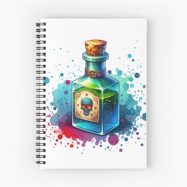 Item preview, Poison Potion Bottle with Skull Label designed and sold by TessaraDesigns.