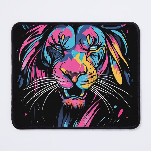 Item preview, Vibrant Abstract Lion Art Illustration designed and sold by LoveLaxmi Arts.